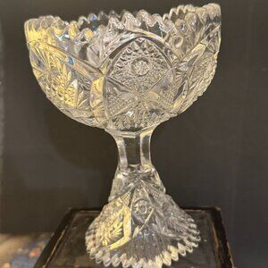 Vintage Imperial NuCut Pedestal Compote